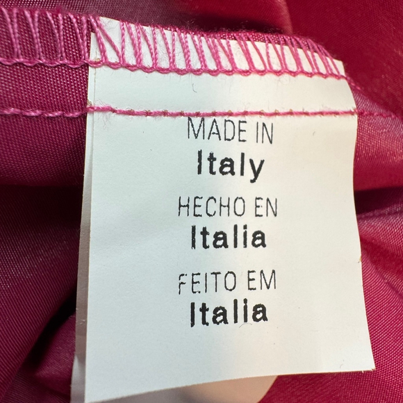 Love Moschino Mini Shift Dress 6 Pink Barbiecore Short Puff Sleeve Made in Italy - Picture 14 of 15